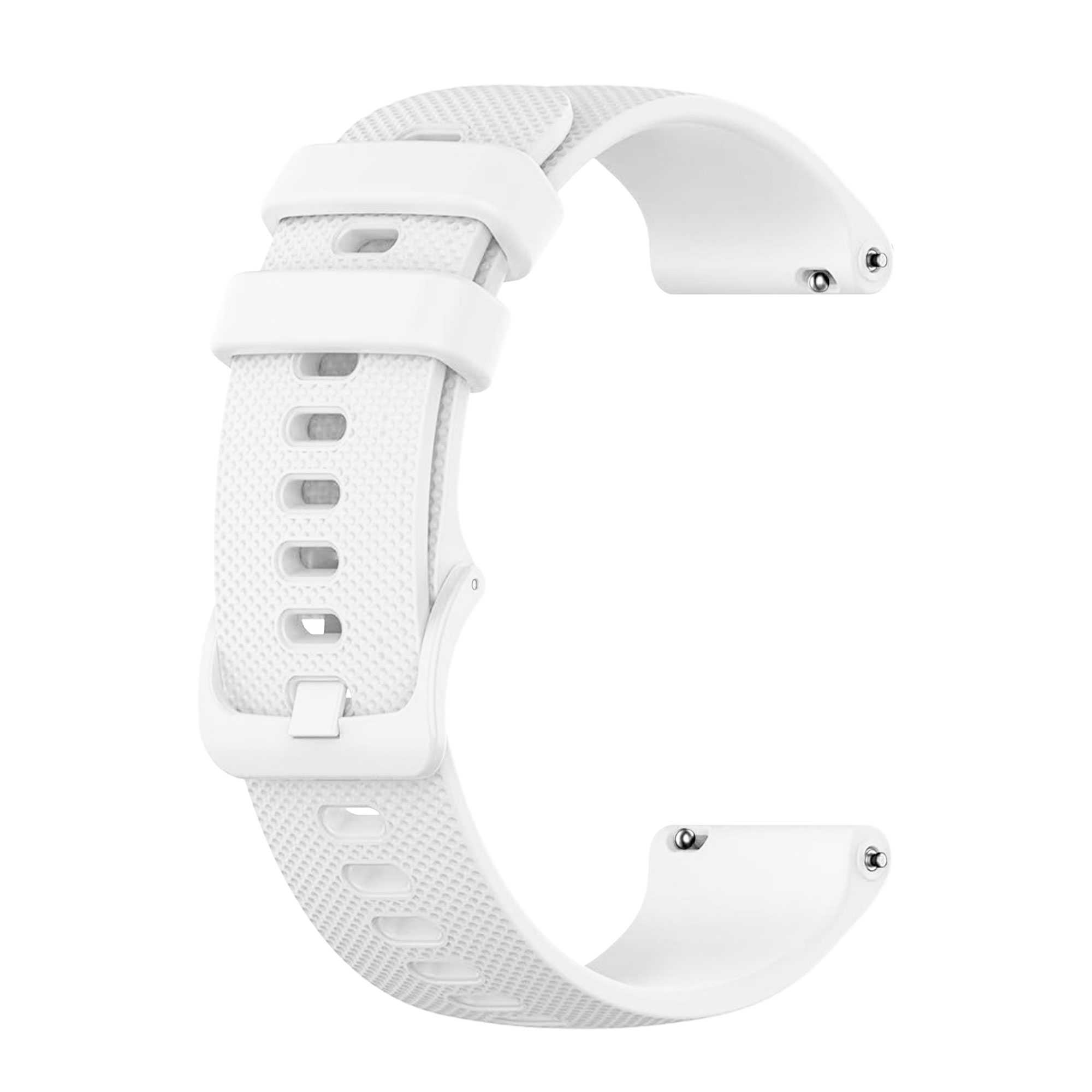 Ociodual OcioDual Correa Reloj 18mm, Correa Smartwatch, Liberación Rápida, Correas Reloj Inteligente, Recambios para Relojes Inteligentes Hombres y Relojes Inteligentes Mujer, Blanco