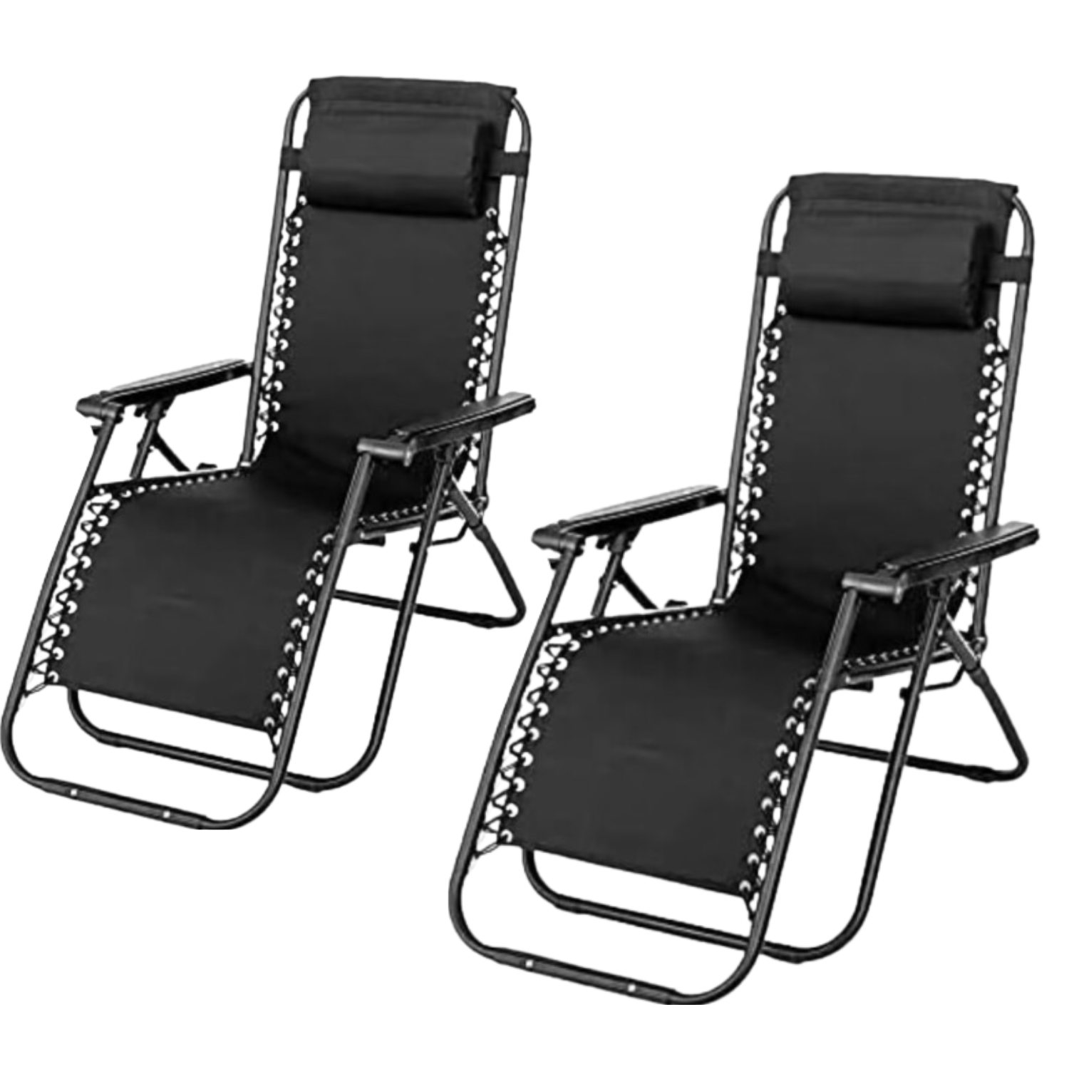 NAKLOE - Tumbona plegable - (Pack 2) - Tumbona - Tumbonas plegables - Tumbona plegable jardin - Silla tumbona plegable