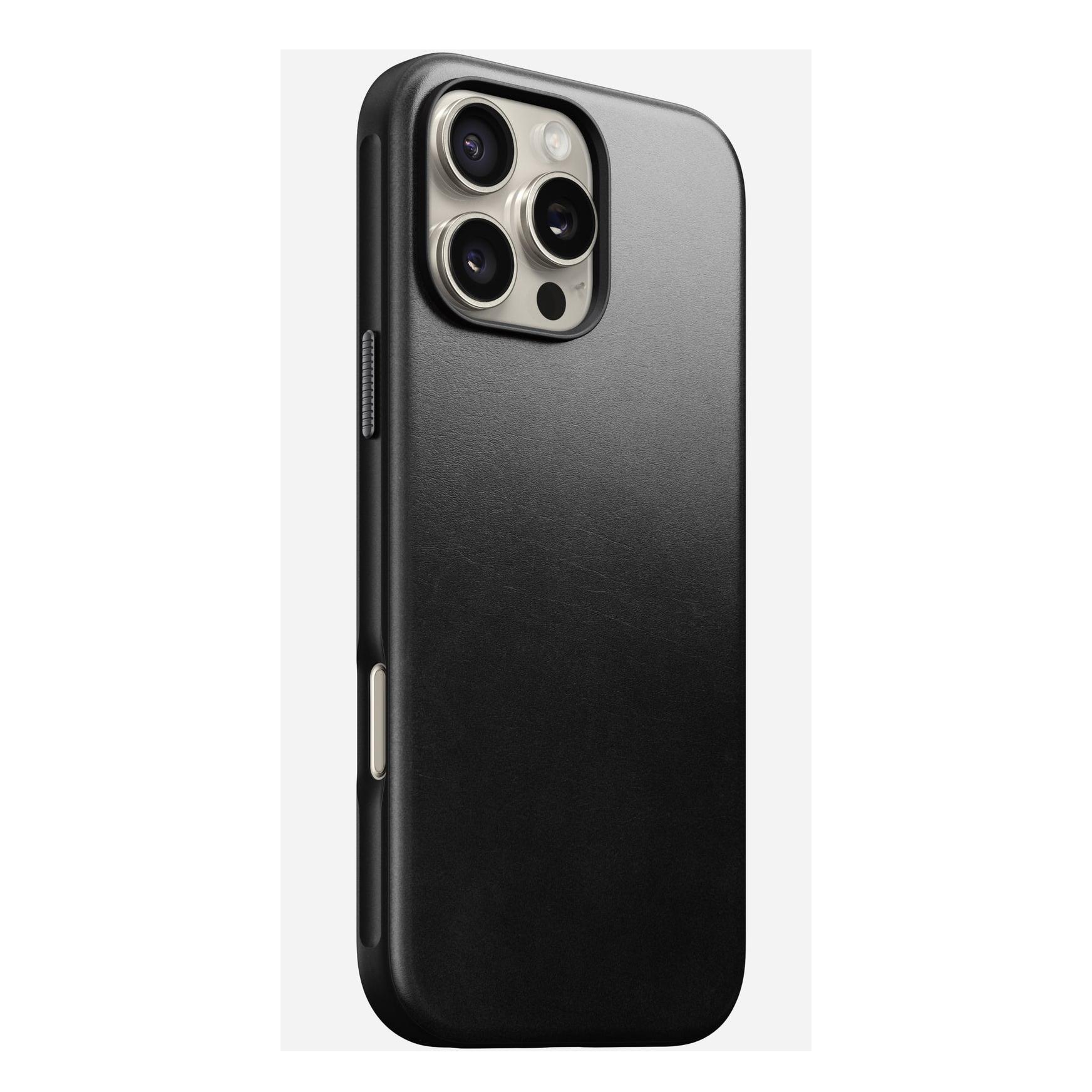 Nomad Modern Leather Case funda para teléfono móvil 17,5 cm (6.9") Negro