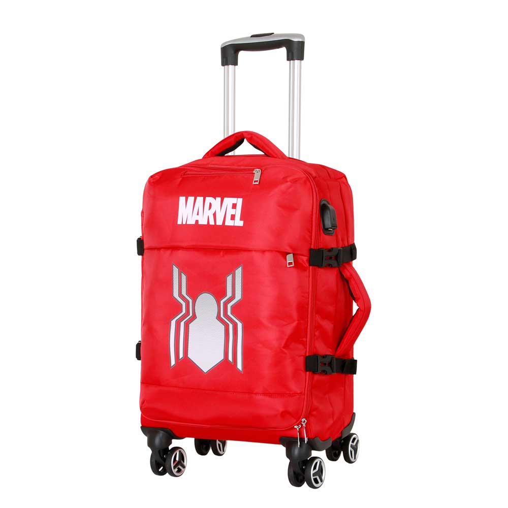 Marvel Spiderman Spider Maleta de Cabina 4 Ruedas, Rojo