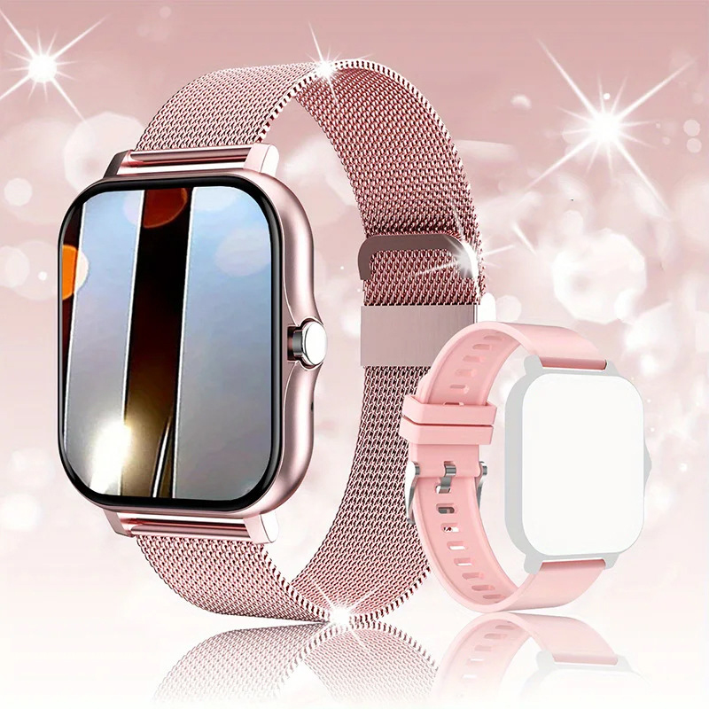 Reloj Inteligente para Mujer con Función de Ritmo Cardíaco y Presión Arterial Resistente al Agua IP68 para Android e iOS Regalo Perfecto