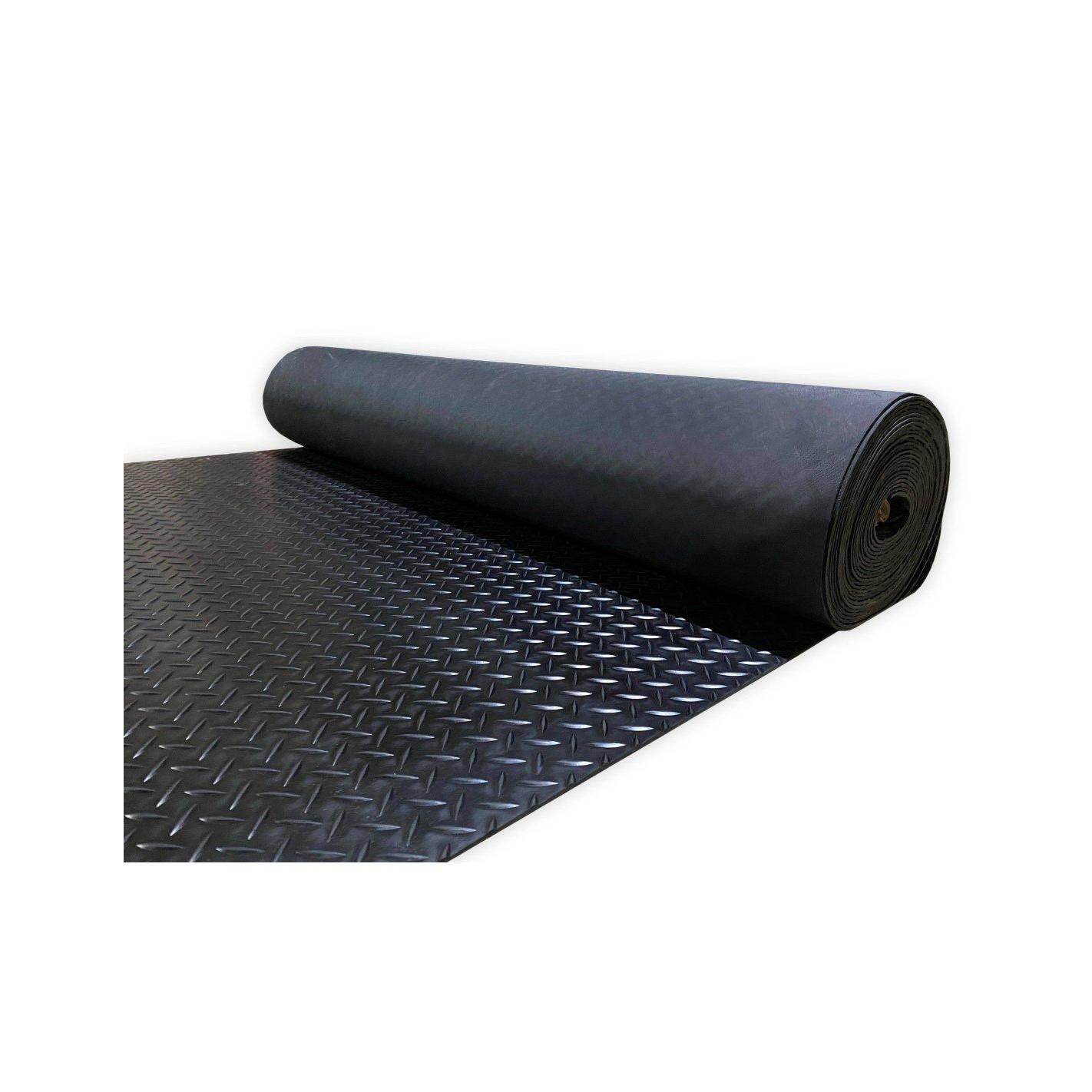 Suelo de caucho antideslizante Diamante - Rollo: 1,20x15 m.