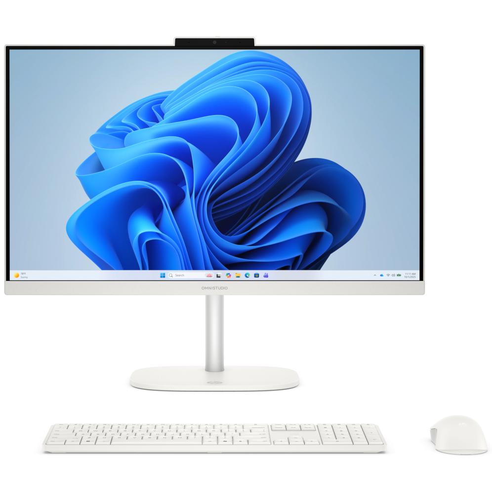HP OmniStudio All-in-One Desktop 24-cu0043ns PC Intel Core 5 120U 60.5 cm (23.8") 1920 x 1080 Pixeles 16 GB DDR5-SDRAM 512 GB SSD Windows 11 Home Wi-Fi 6 (802.11ax) Blanco