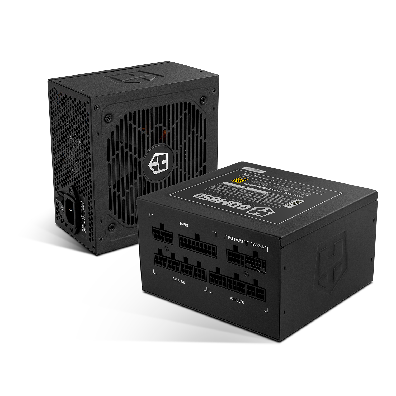 NOX XTREME PRODUCTS HUMMER GDM 850W Gold – Fuente de alimentación modular ATX 3.1 80 PLUS Gold, ventilador silencioso 120 mm, PCIe 5.1, eficiencia 90%, cables planos extra largos