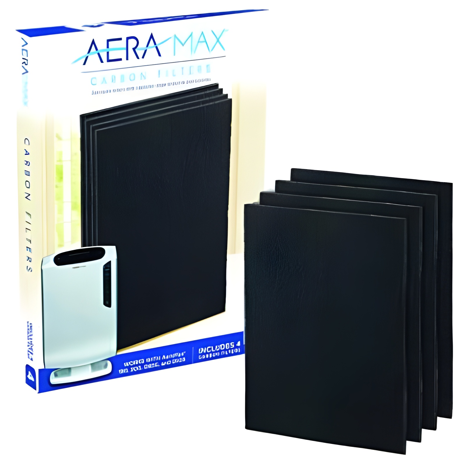 Fellowes pack 4 filtros carbono purificador dx55