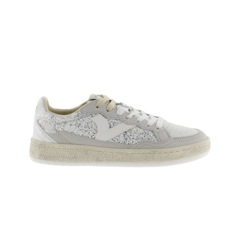Victoria 1985 SMASH Zapatillas de glitter con piezas de piel y metalizadas 8806110