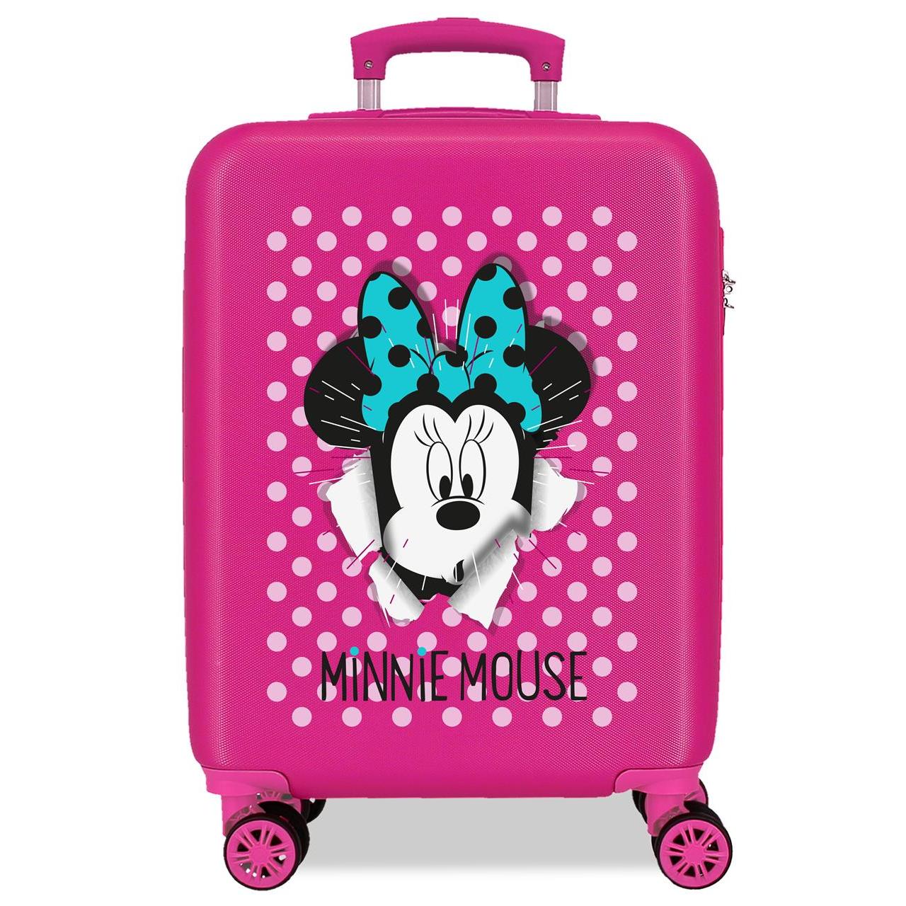 Maleta de cabina Disney Minnie Sunny Day fucsia 55x37x20cm