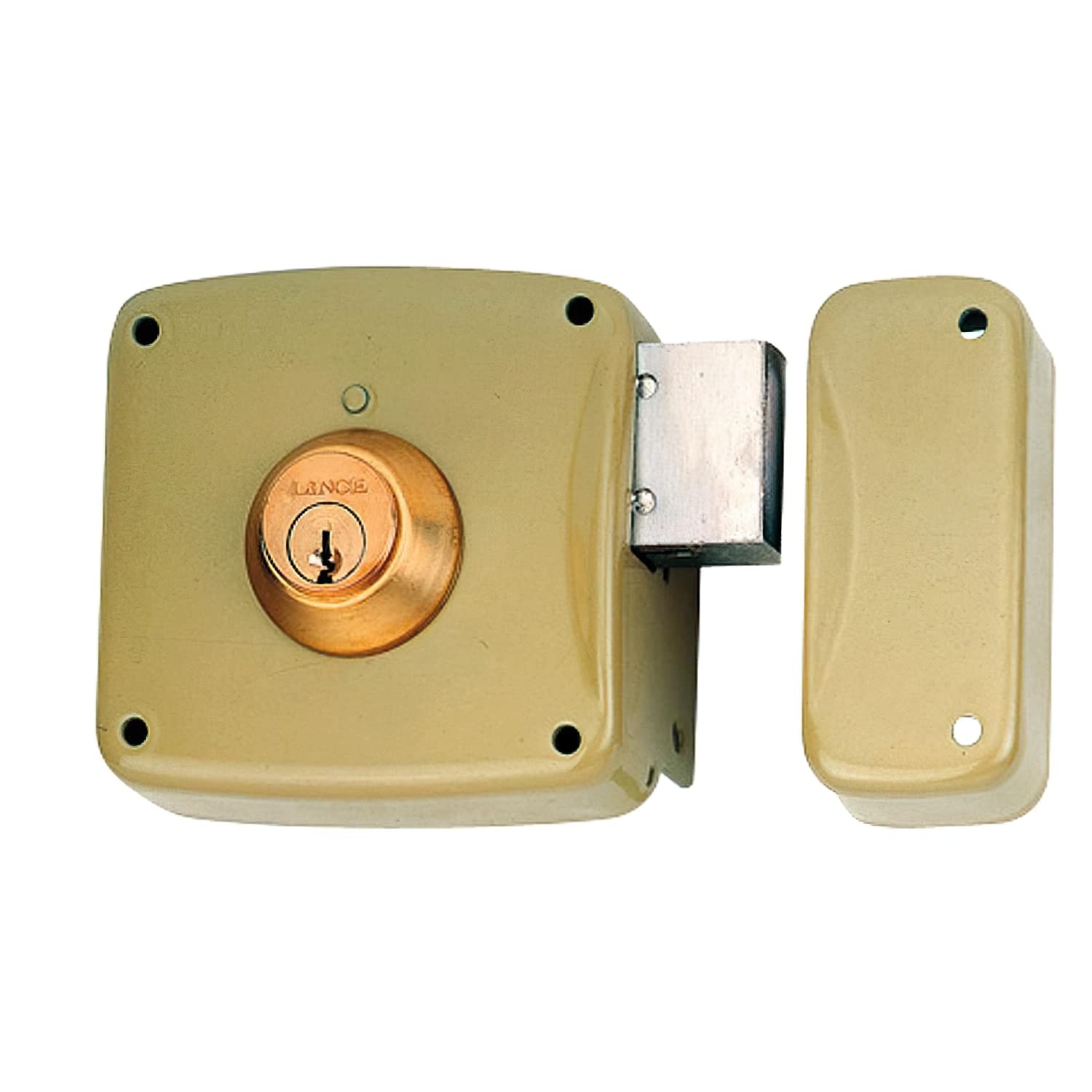 cerradura sobreponer con cilindro 5124a entrada 100mm. mano derecha 95124ahe10d lince
