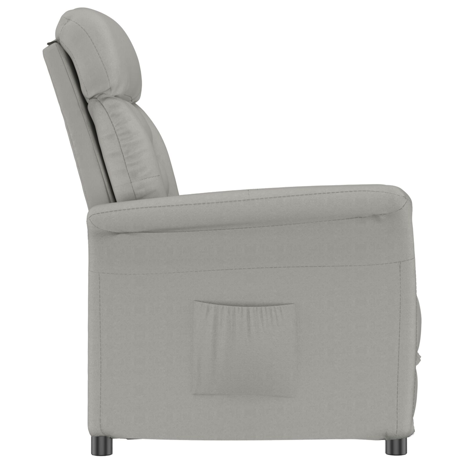 vidaXL Sillón reclinable Gris Claro
