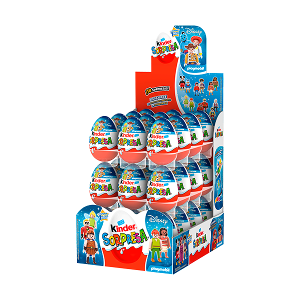 Kinder Huevos de Chocolate con Sorpresa - Playmobil de Disney - 24 unidades