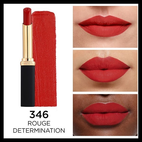Barra de labios Color Riche Intense Volume Mate - 346: Rouge Determination