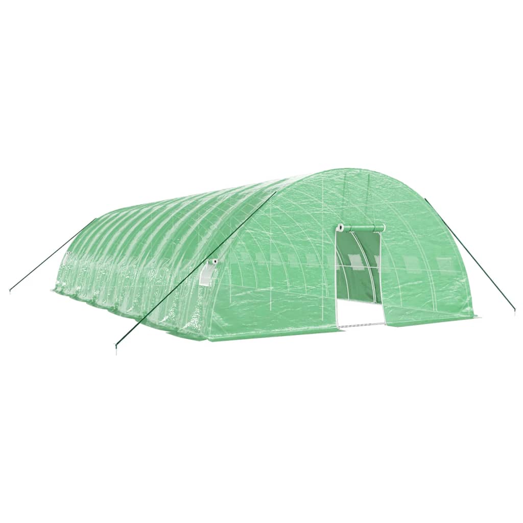 vidaXL Invernadero con estructura de acero verde Multitalles