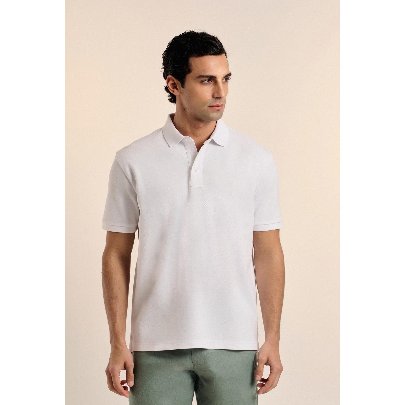 Polo clásico Valecuatro color blanco