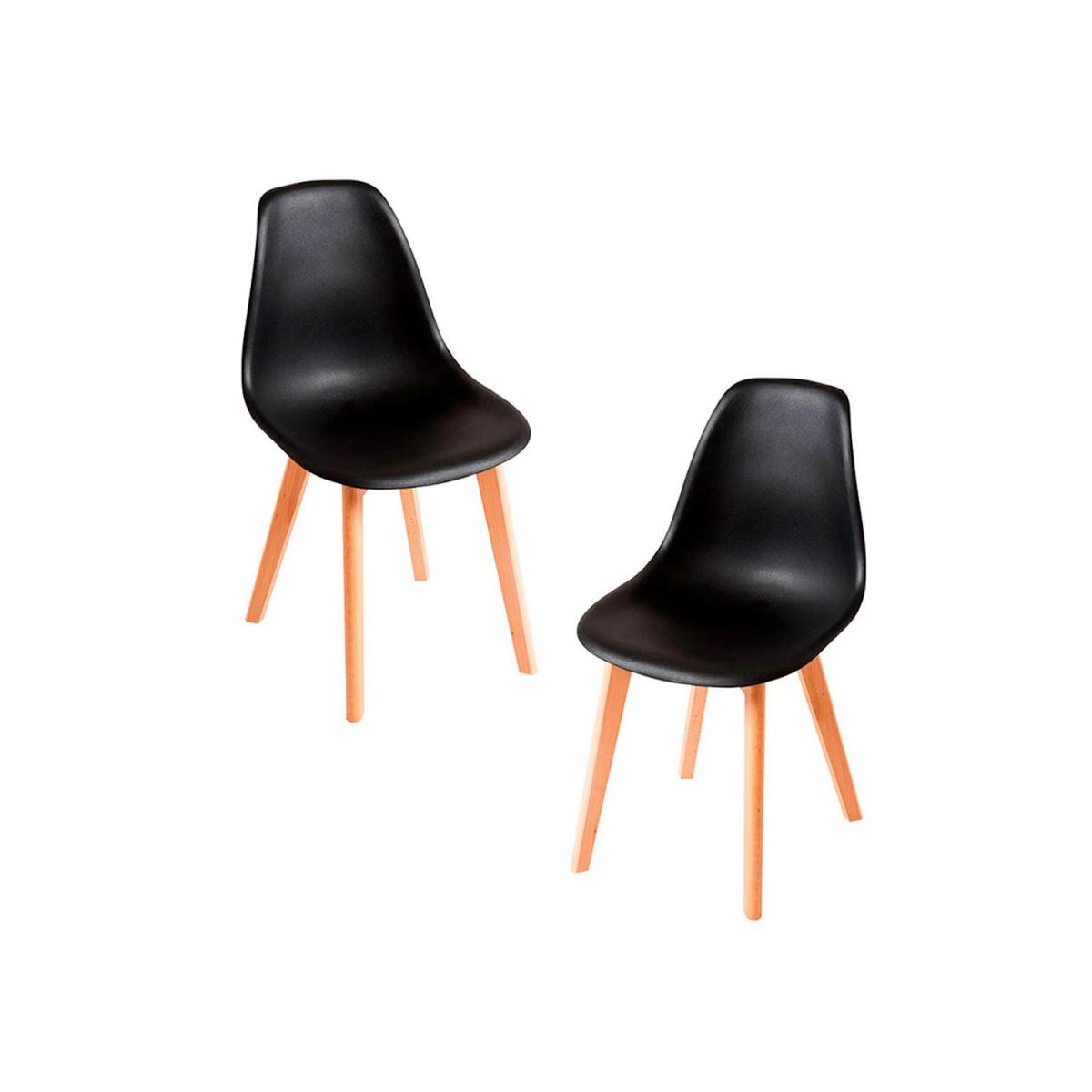 Regalos Miguel - Packs Sillas Comedor - Pack 2 Sillas Kelen - Negro