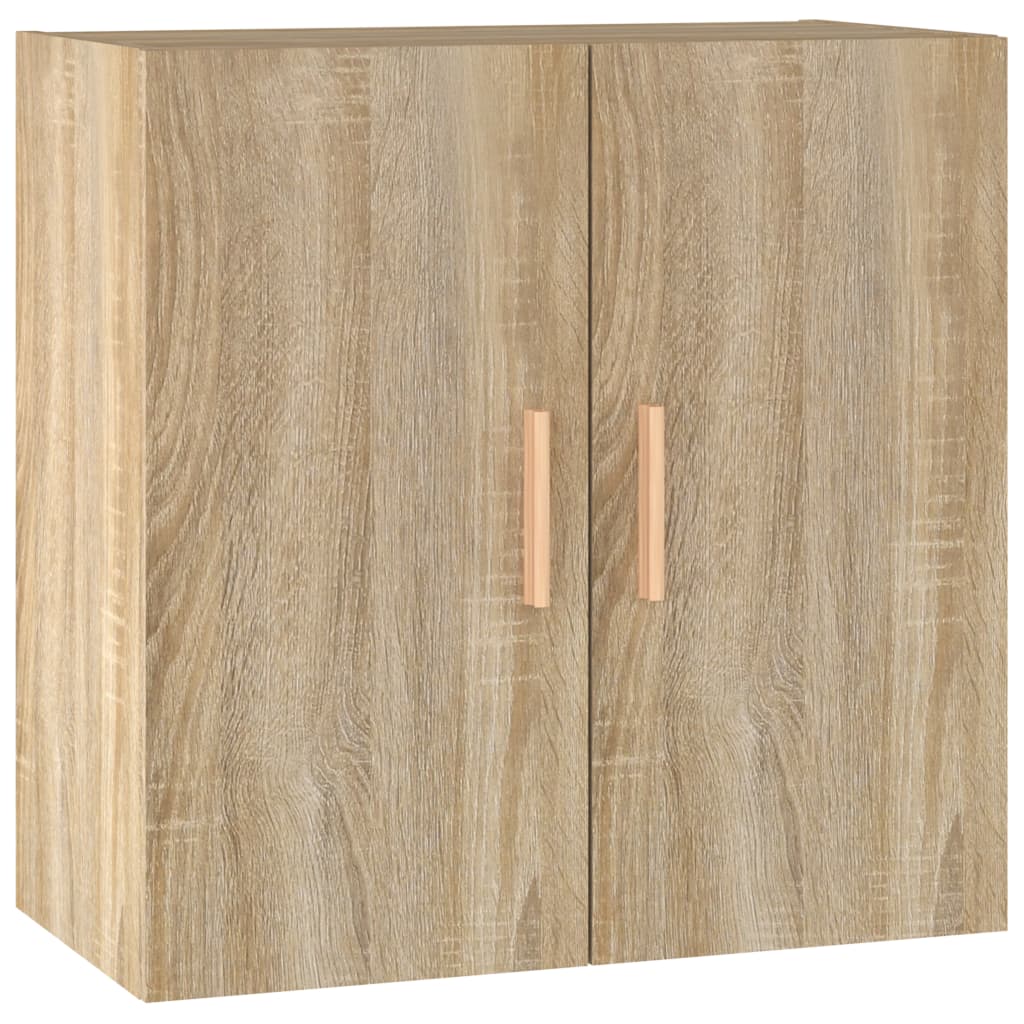 vidaXL Armario de pared madera contrachapada 60x30x60 cm en color Gris hormigón/Roble artisan/Blanco y más | almacenamiento funcional diseño moderno para baño dormitorio sala