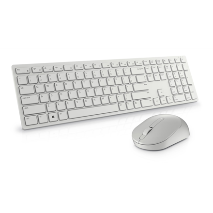 Dell | Teclado y ratón | KM5221W Pro | Conjunto de teclado y ratón | Inalámbrico | Ratón incluido | EE. UU. | m | Blanco | 2,4 GHz | g