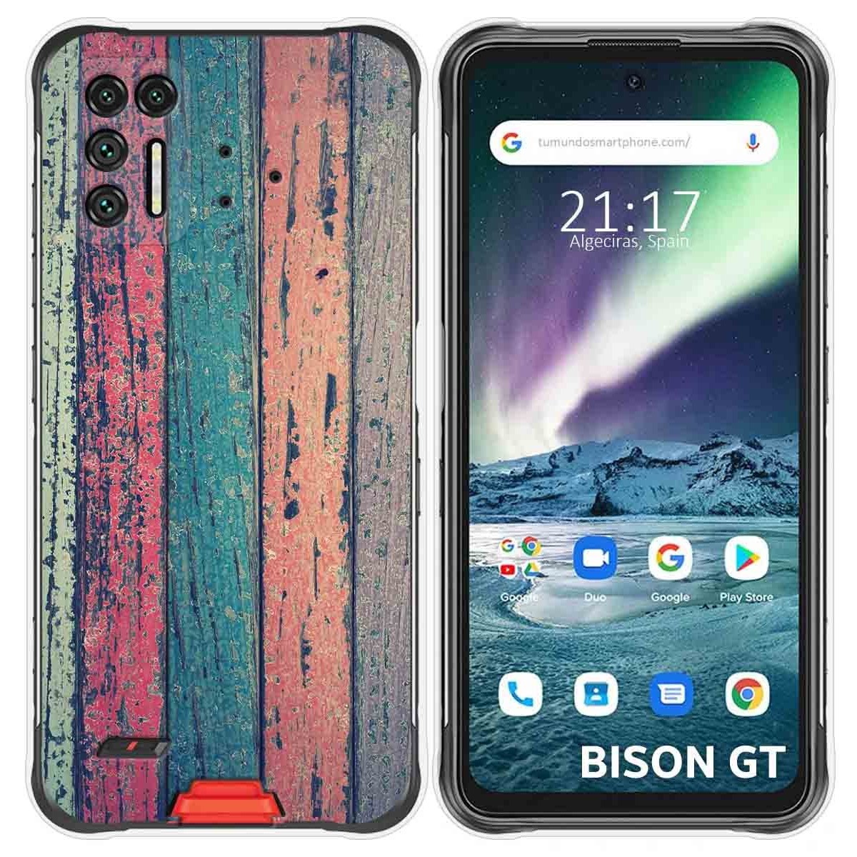 Funda Silicona para Umidigi Bison GT diseño Madera 10 Dibujos