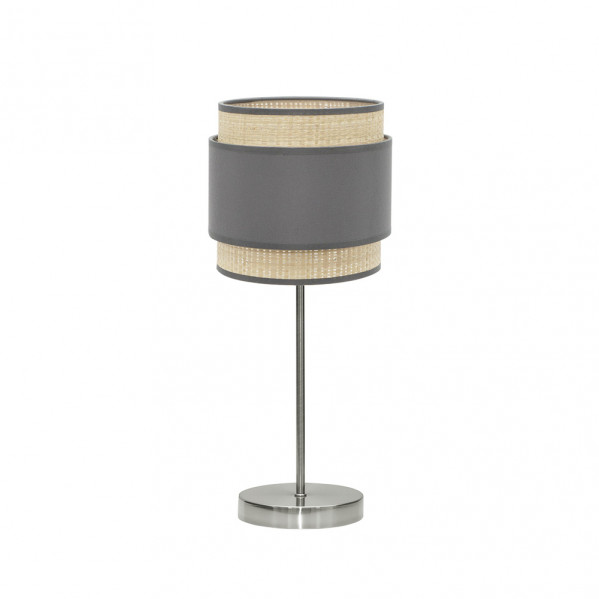 FABRILAMP Sobremesa 1luz x E14 modelo Kandy Natural/gris