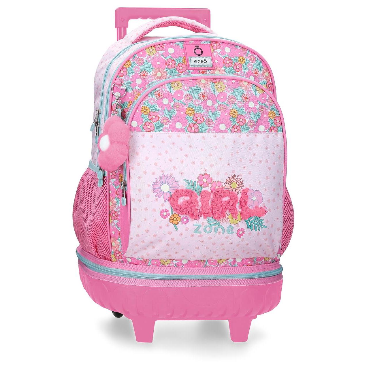 Mochila compact desmontable Enso Girl Zone Fucsia 32 cm x 43 cm x 21 cm