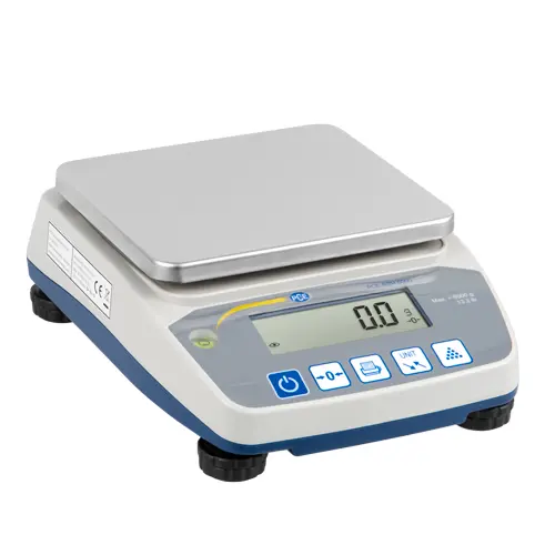 Balanza industrial calibrable hasta 6 kg / resolución: desde 0,1 g / interfaz USB / función de cómputo de piezas / diferentes unidades: g, kg, lb, ct, gn, gsm, etc. / alimentación por pilas o adaptador de red / PCE Instruments