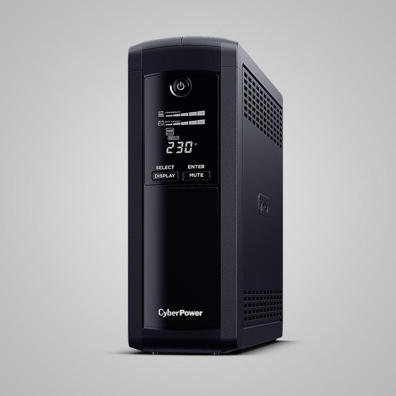 CyberPower Tracer III VP1200ELCD-FR sistema de alimentación ininterrumpida (UPS) Línea interactiva 1,2 kVA 720 W 5 salidas AC