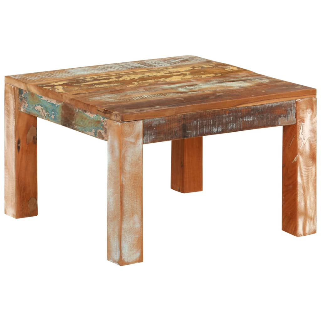 Vidaxl Mesa de Centro de Madera Maciza Reciclada 80 X 80 X 40 Cm