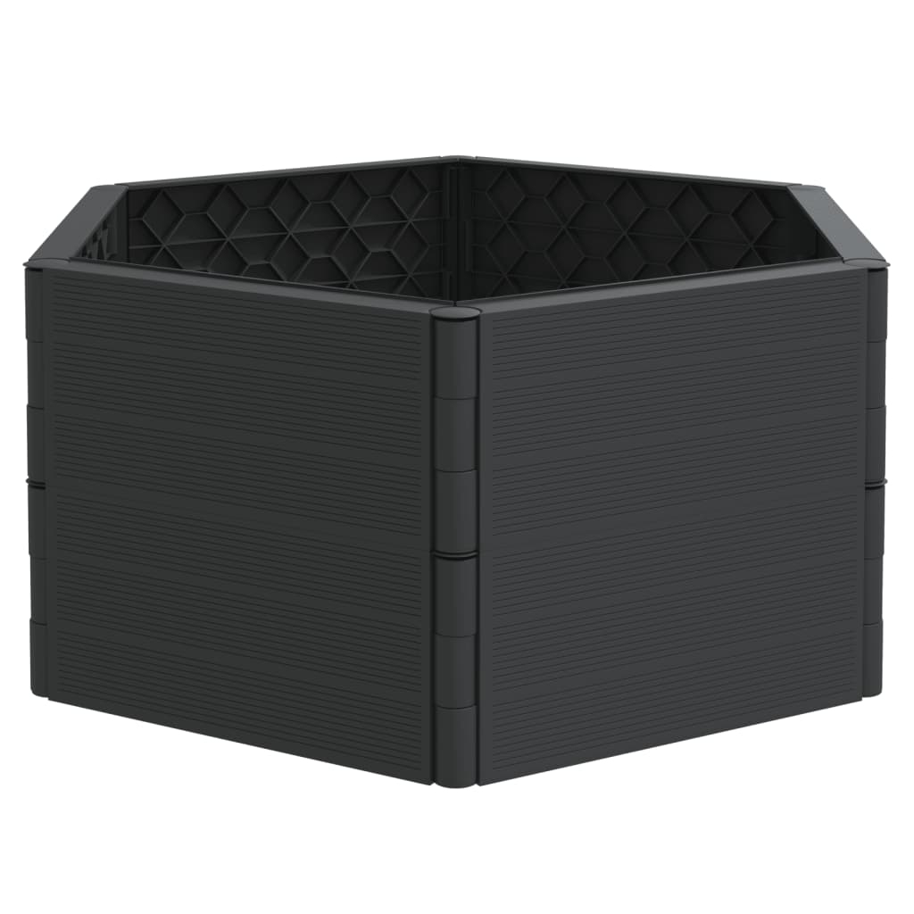 vidaXL Jardinera PP gris antracita Cantidad en el paquete/envio 1, 2,  y mas