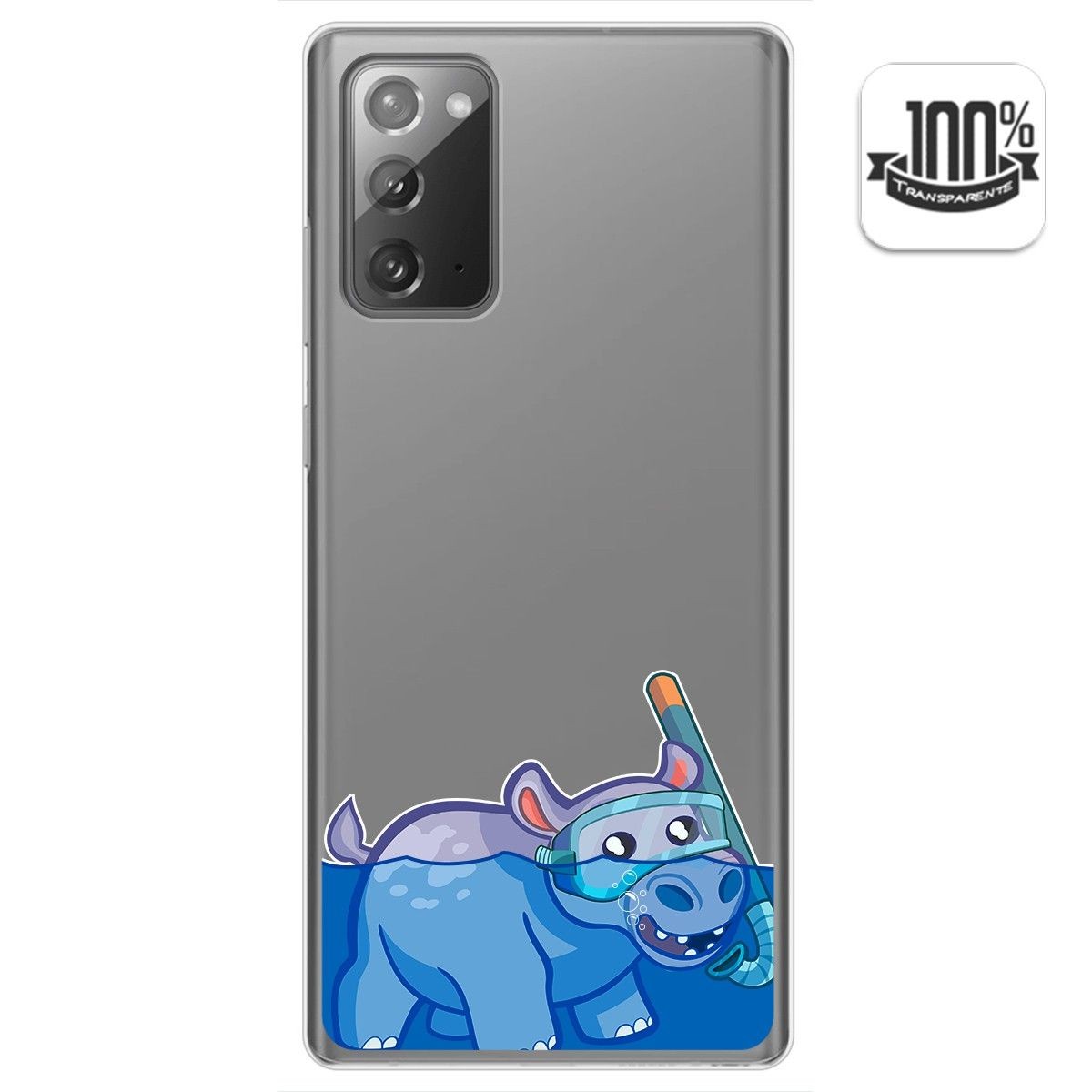 Tumundosmartphone Funda Gel Transparente para Samsung Galaxy Note 20 diseño Hipo Dibujos