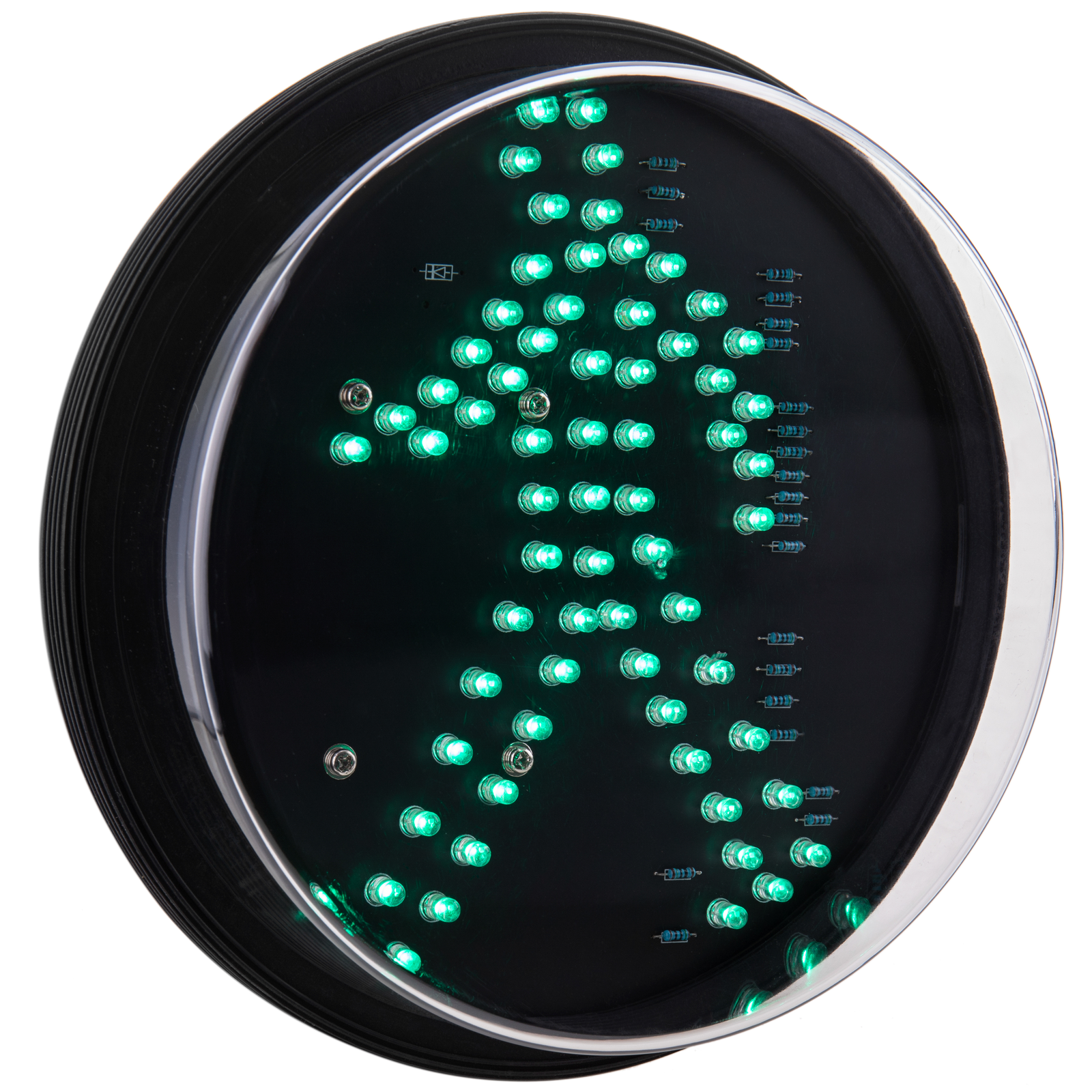 Luz LED para semáforo IP65 200mm de 220VAC peatón verde - PrimeMatik