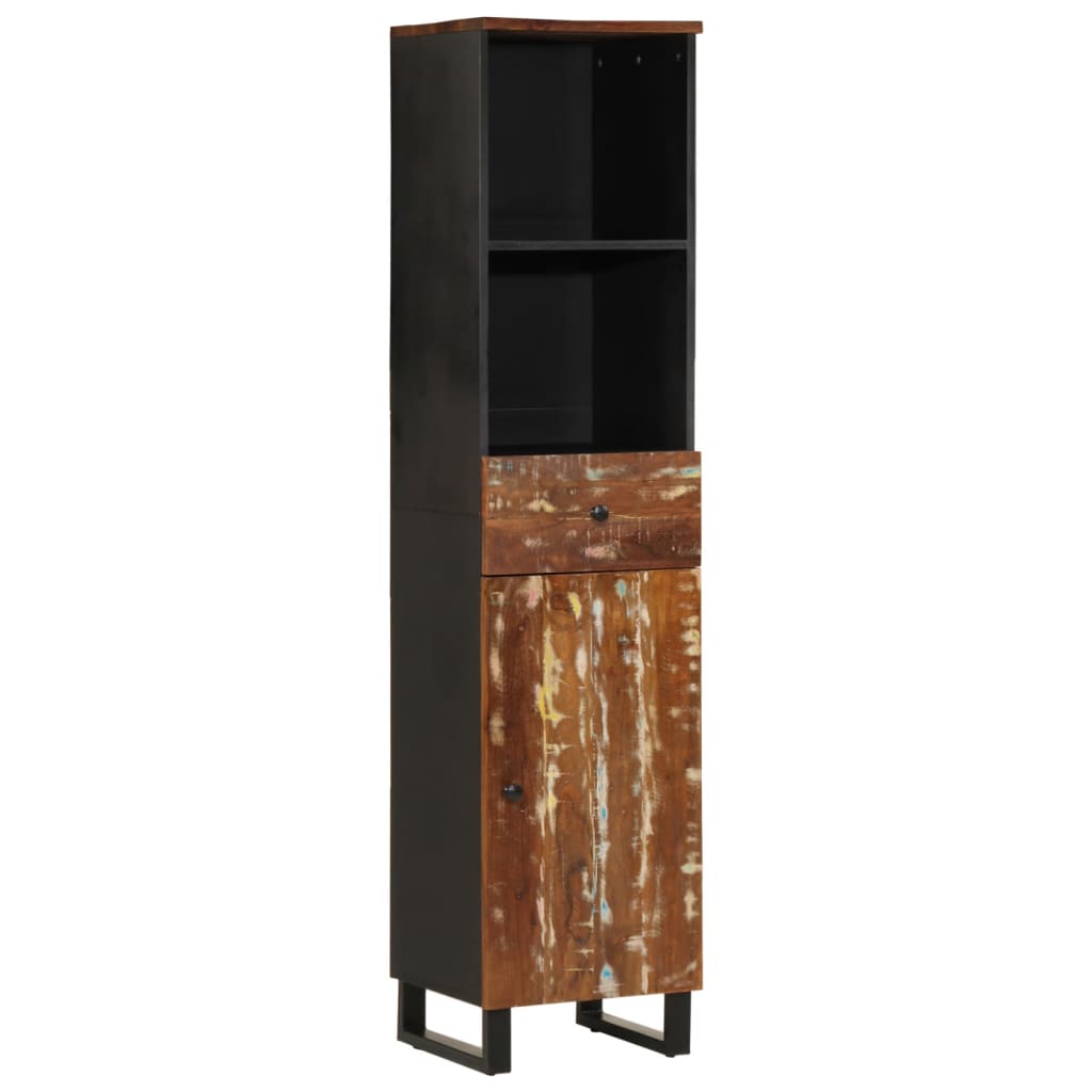 vidaXL Mueble de baño madera maciza reciclada 38x33x160 cm