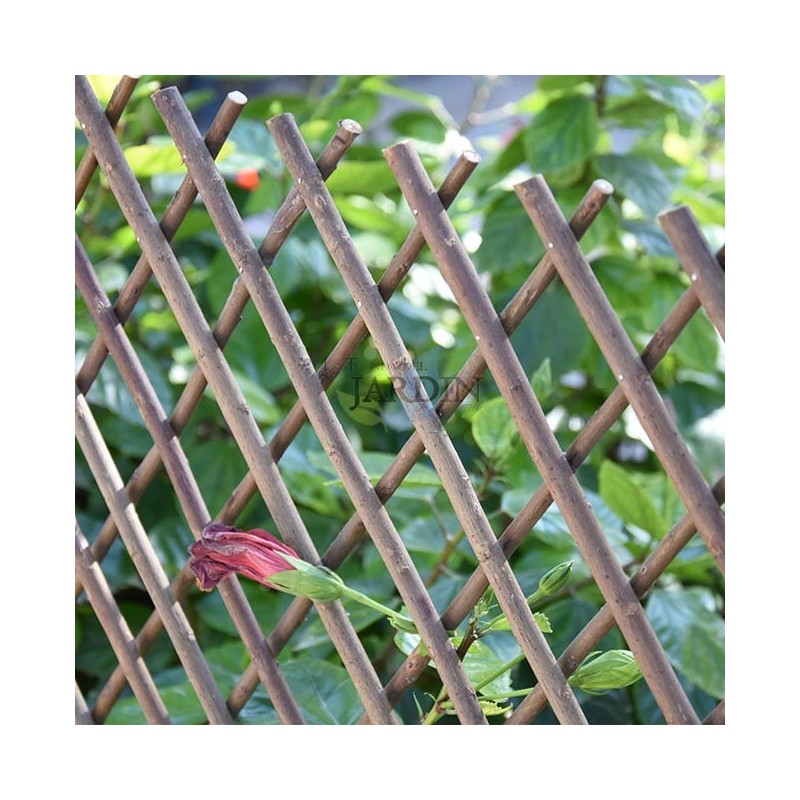Suinga Celosía de Mimbre 100 X 200 Cm para Jardín Extensible