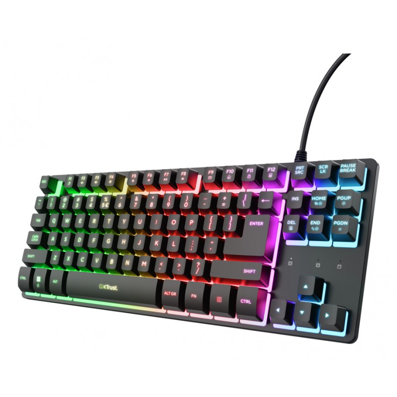 Trust - GXT 833 Thado TKL teclado Juego USB QWERTY Español Negro 25888