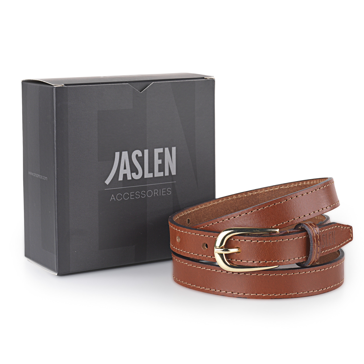 Cinturon Mujer De Cuero Genuino De Marca JASLEN - Cinturones De Mujer De Piell - Cinturón Mujer Ideal Para El Uso Diario 49916