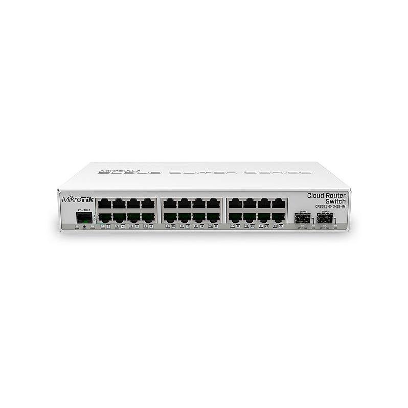 Switch Mikrotik Gigabit CRS326-24G-2S+IN Administrable 24 Puertos