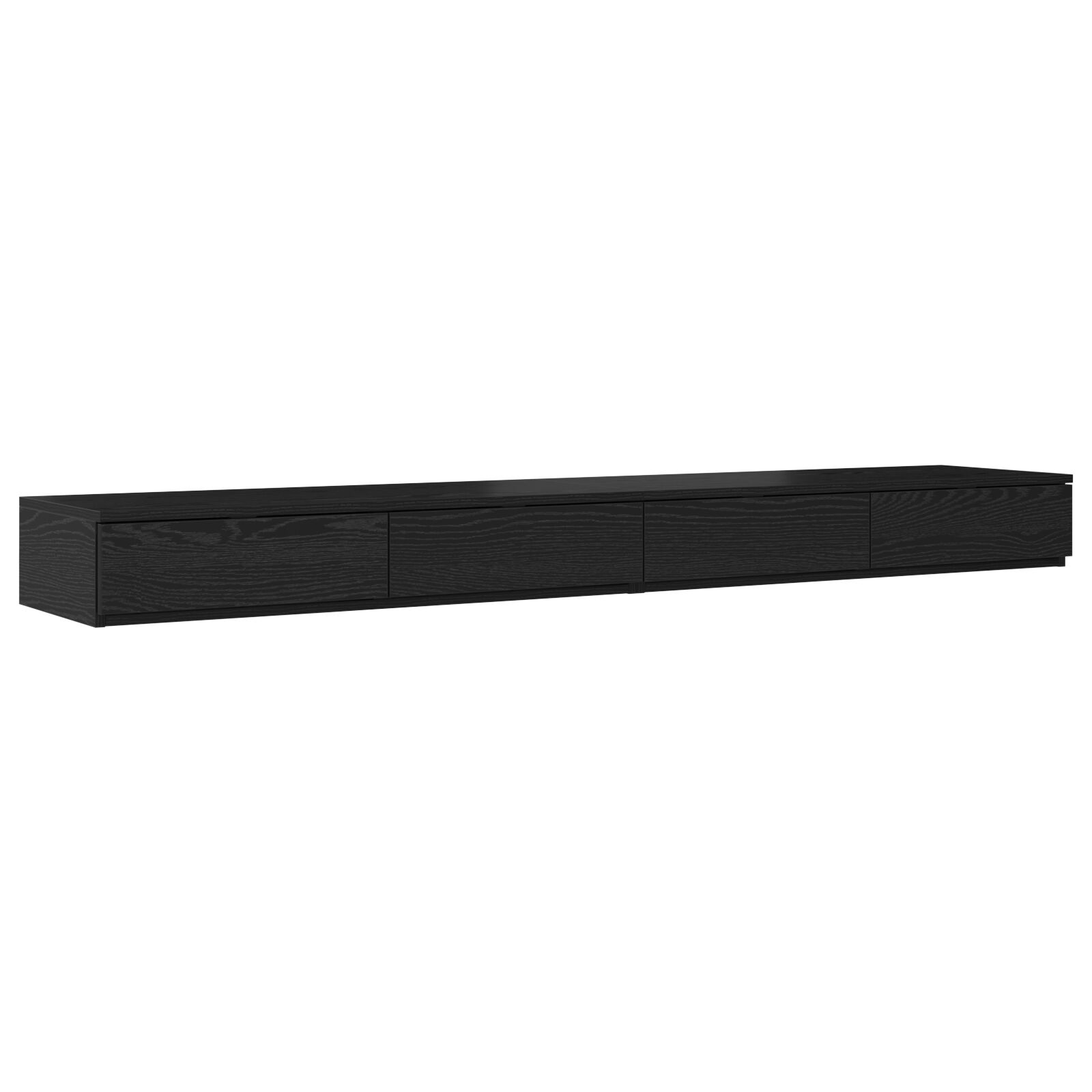 Cajones de Cama vidaXL Negros 200x36,5x16,5 cm de Madera Elaborada