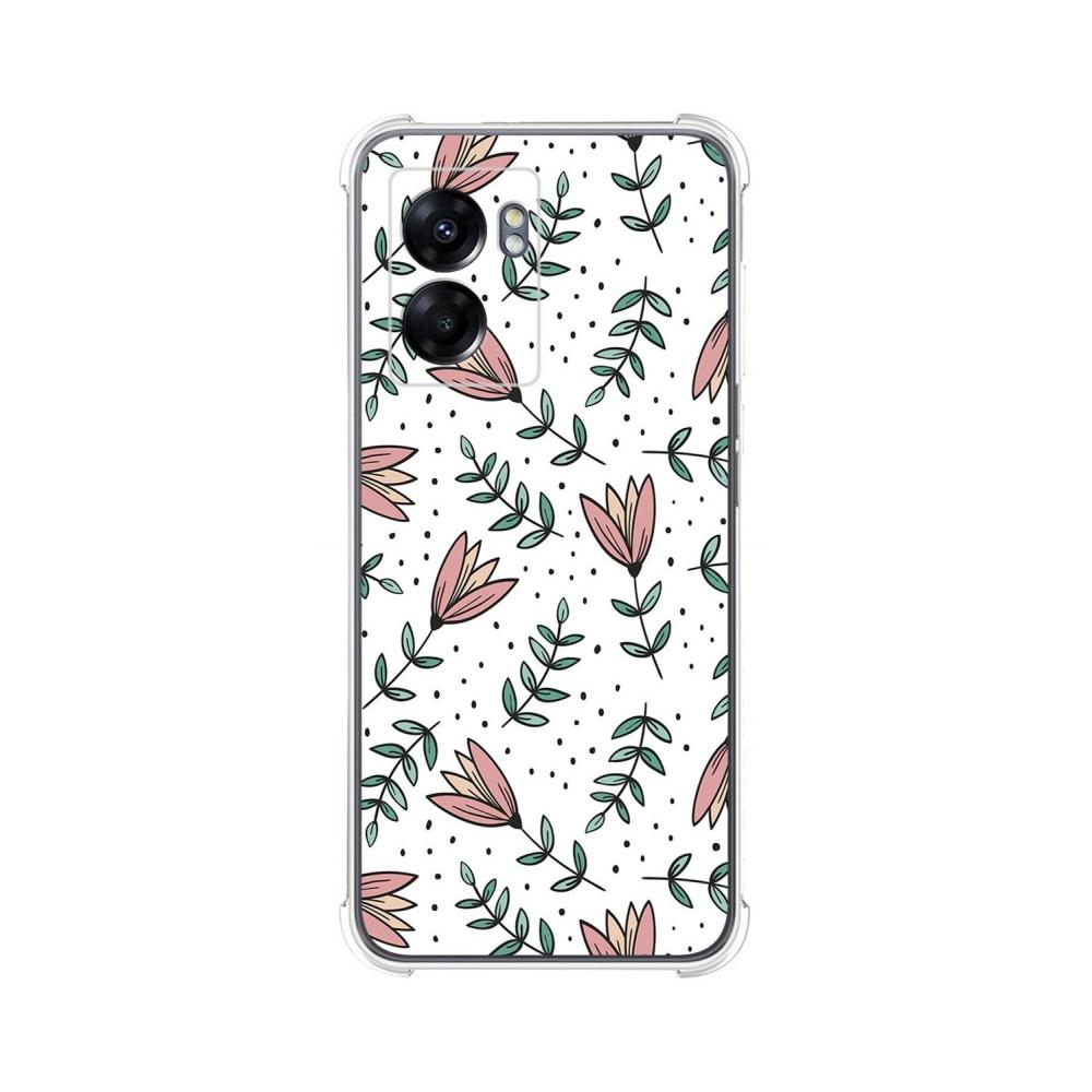 Tumundosmartphone Funda Silicona Antigolpes Realme Narzo 50 5G Flores 01