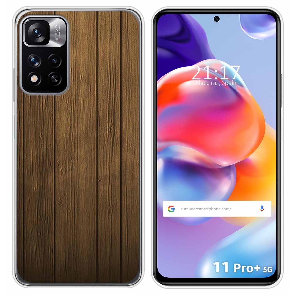 Funda Silicona para Xiaomi Redmi Note 11 Pro+ Plus 5G diseño Madera Dibujos