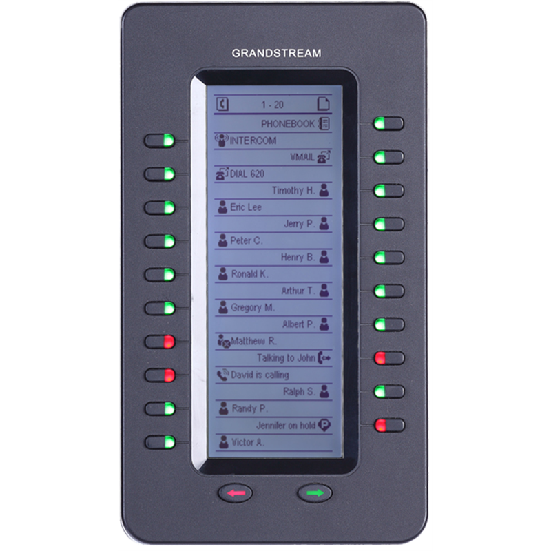 Grandstream Networks GXP2200EXT IP módulo adicional (add-on) Negro 20 botones