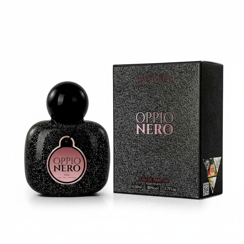 Perfume femenino Oppio Nero Eau de Parfum 50ml de Reyes Queens, fragancia intensa y elegante para el día a día o ocasiones especiales. 🚚 Envíos a España 24/48 horas.