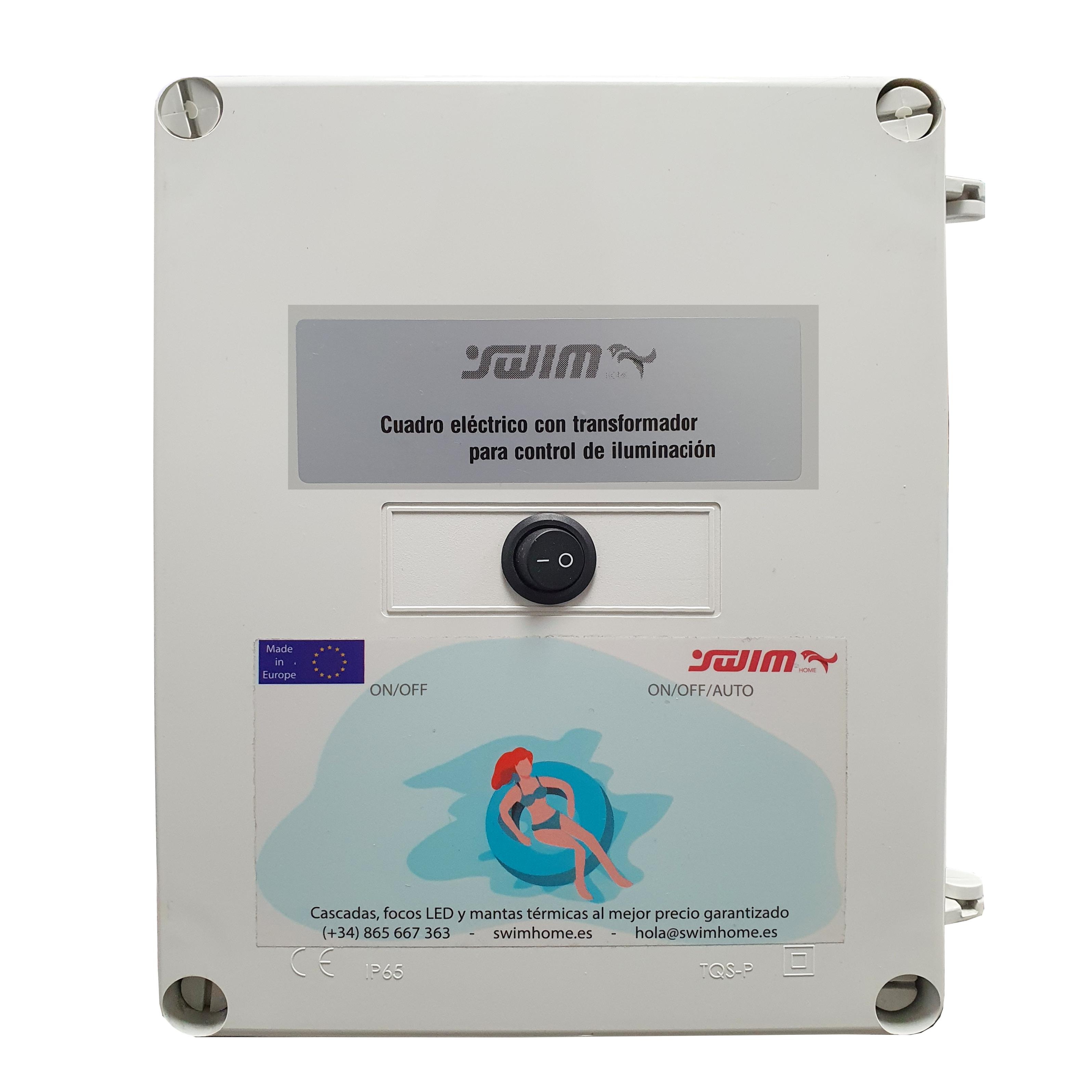 Transformador 150W 12V/DC caja IP65 Control Remoto RGB WiFi y Protección Diferencial