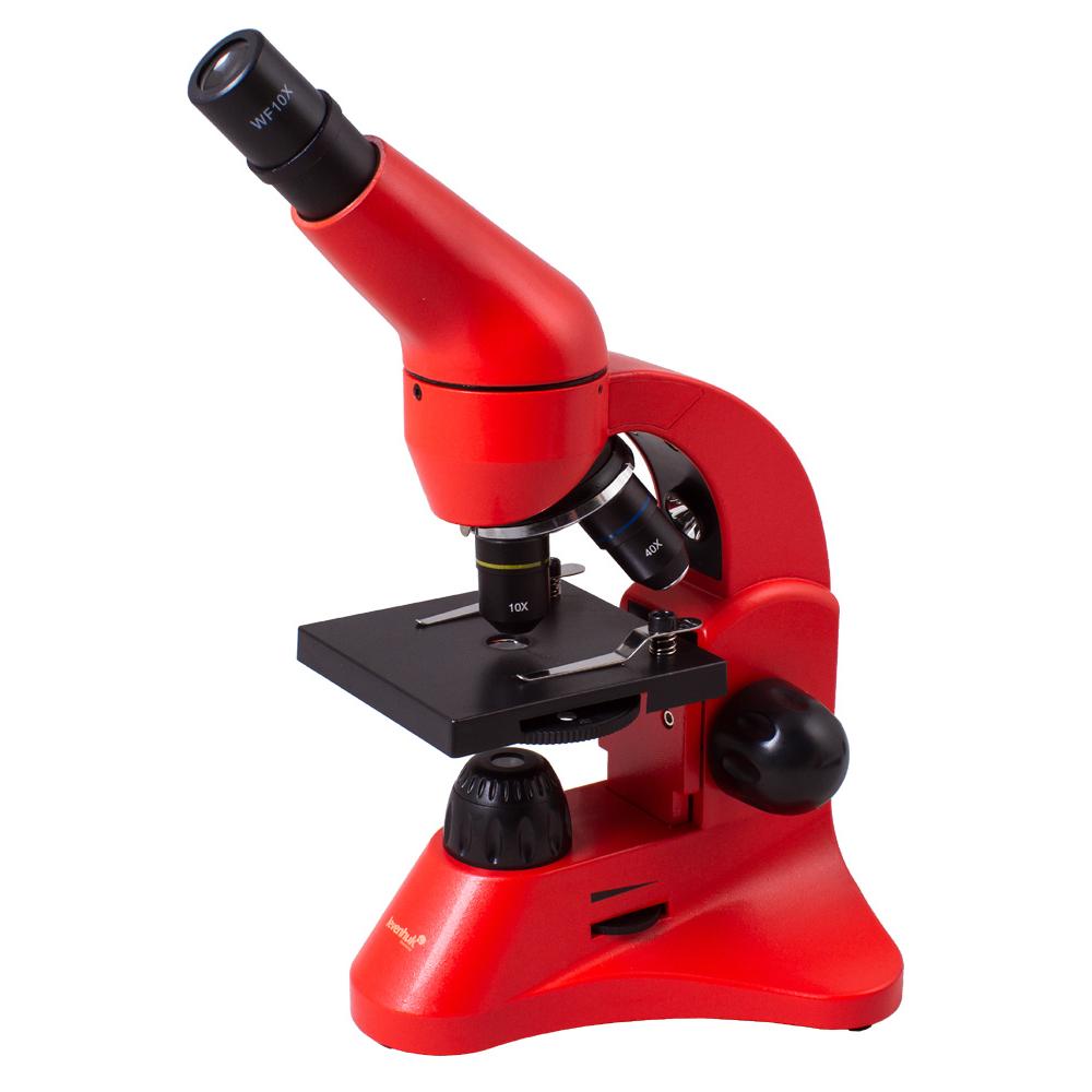 Microscopio Levenhuk Rainbow 50L - Ampliación 40-800x - Kit de Experimentos - Garantía de por Vida