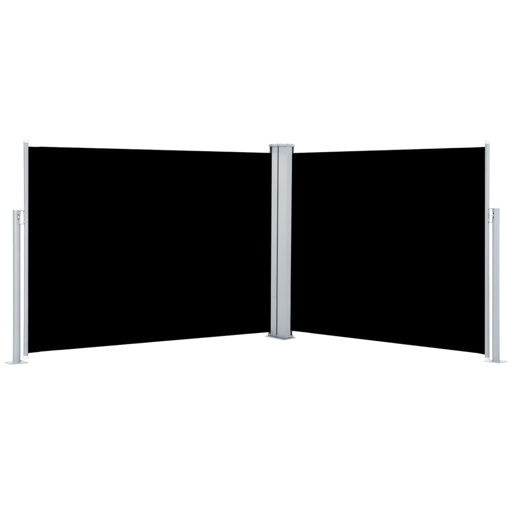 vidaXL Toldo lateral retráctil 140x1000 cm Color Negro, Crema, Antracita