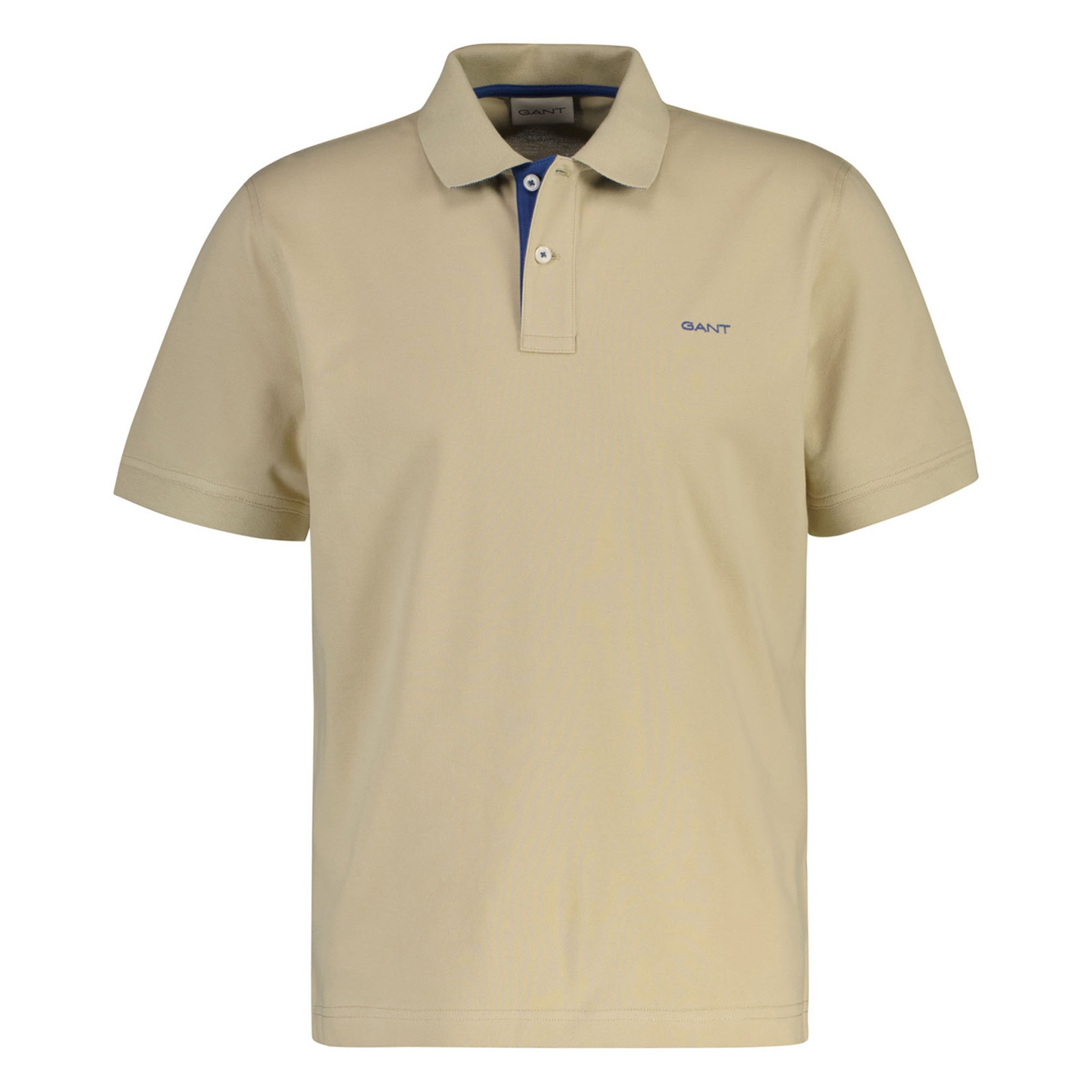 GANT Polo de hombre - REGULAR CONTRAST PIQUE RUGGER, tapeta de botones, algodón elástico REGULAR CONTRAST PIQUE RUGGER