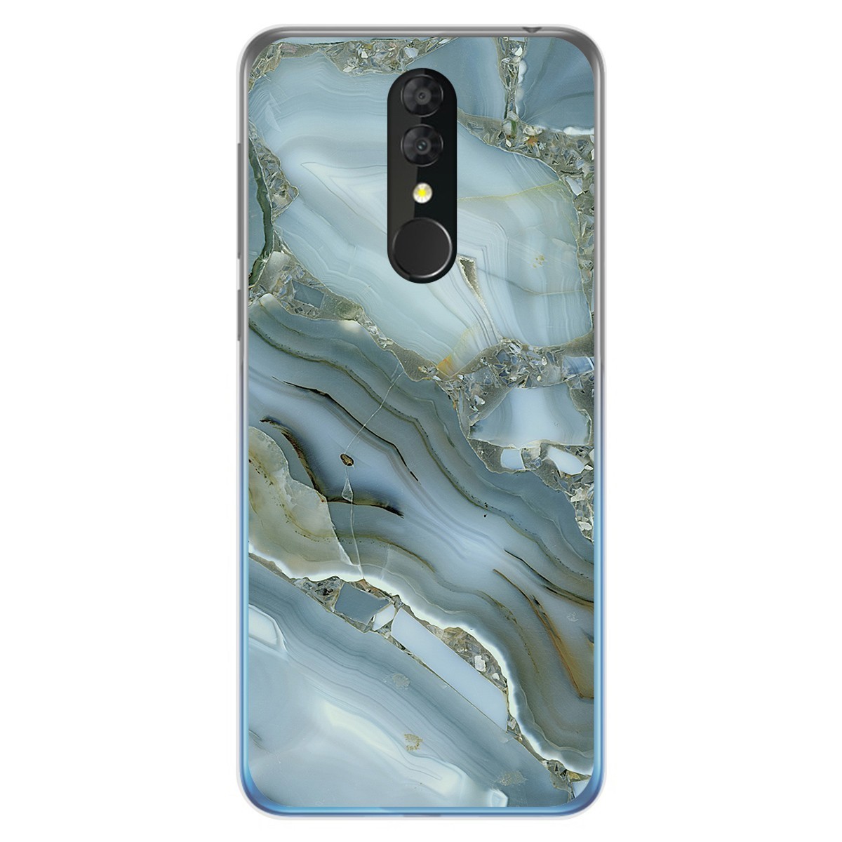 Tumundosmartphone Funda Gel Tpu para Alcatel 3 2019 diseño Mármol 09 Dibujos