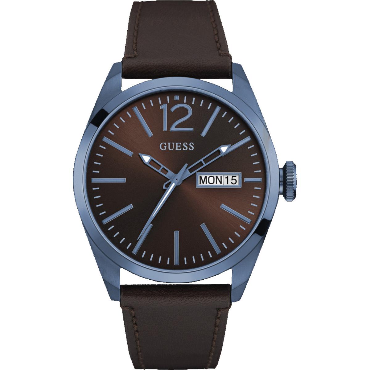 Reloj Deportivo Guess para Hombre con Movimiento de Cuarzo y Correa de PU y Cuero
