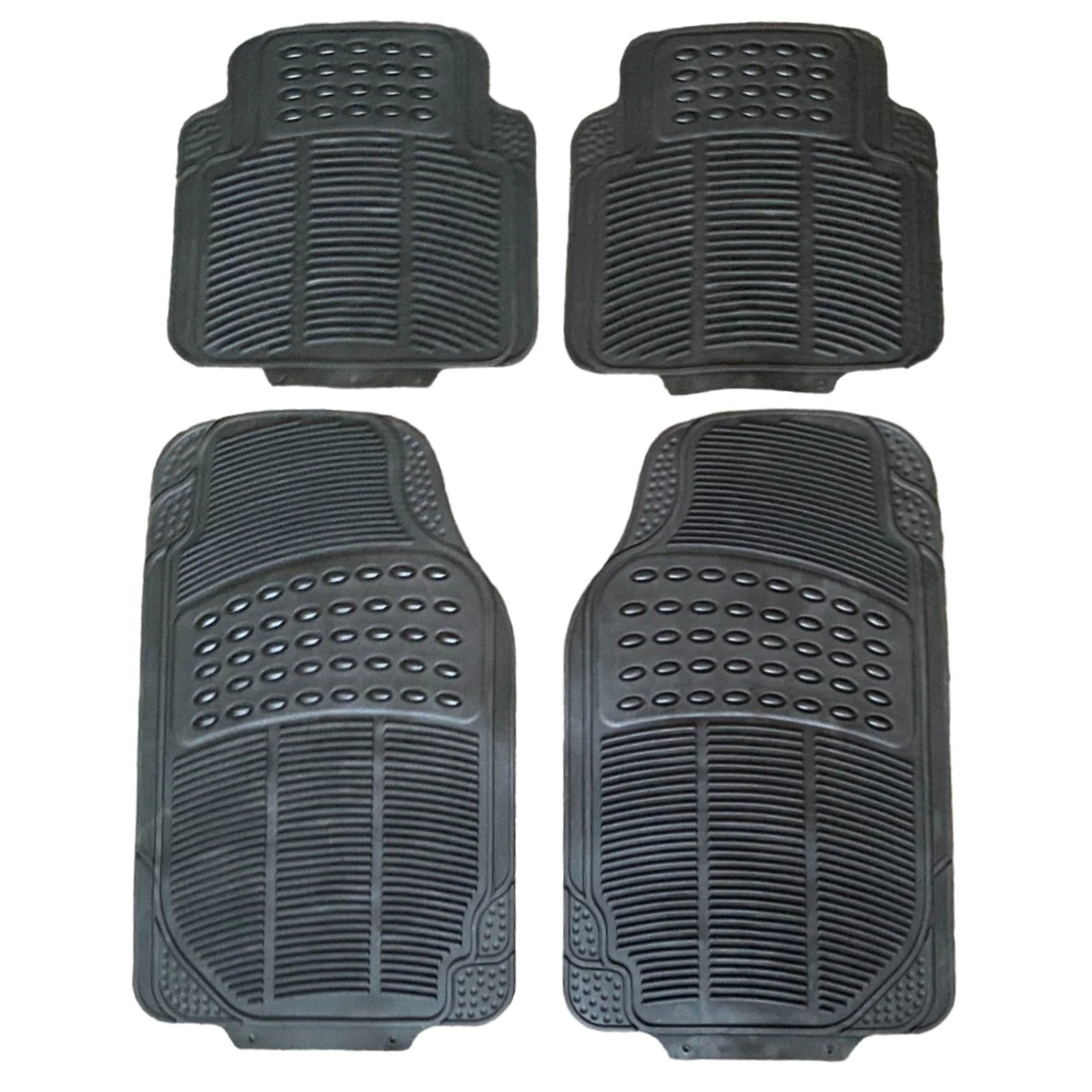 Alfombras de Goma Recortable Universal Negra Para Coche Automóvil Juego de 4 pcs Resitente al Uso Antideslizante alfombra