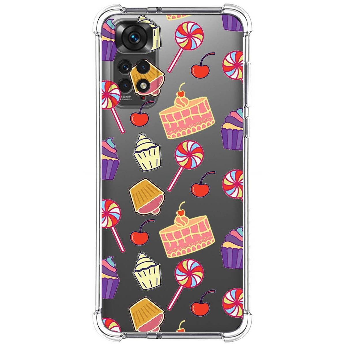 Funda Silicona Antigolpes para Xiaomi Redmi Note 11 / 11s diseño Dulces 01 Dibujos