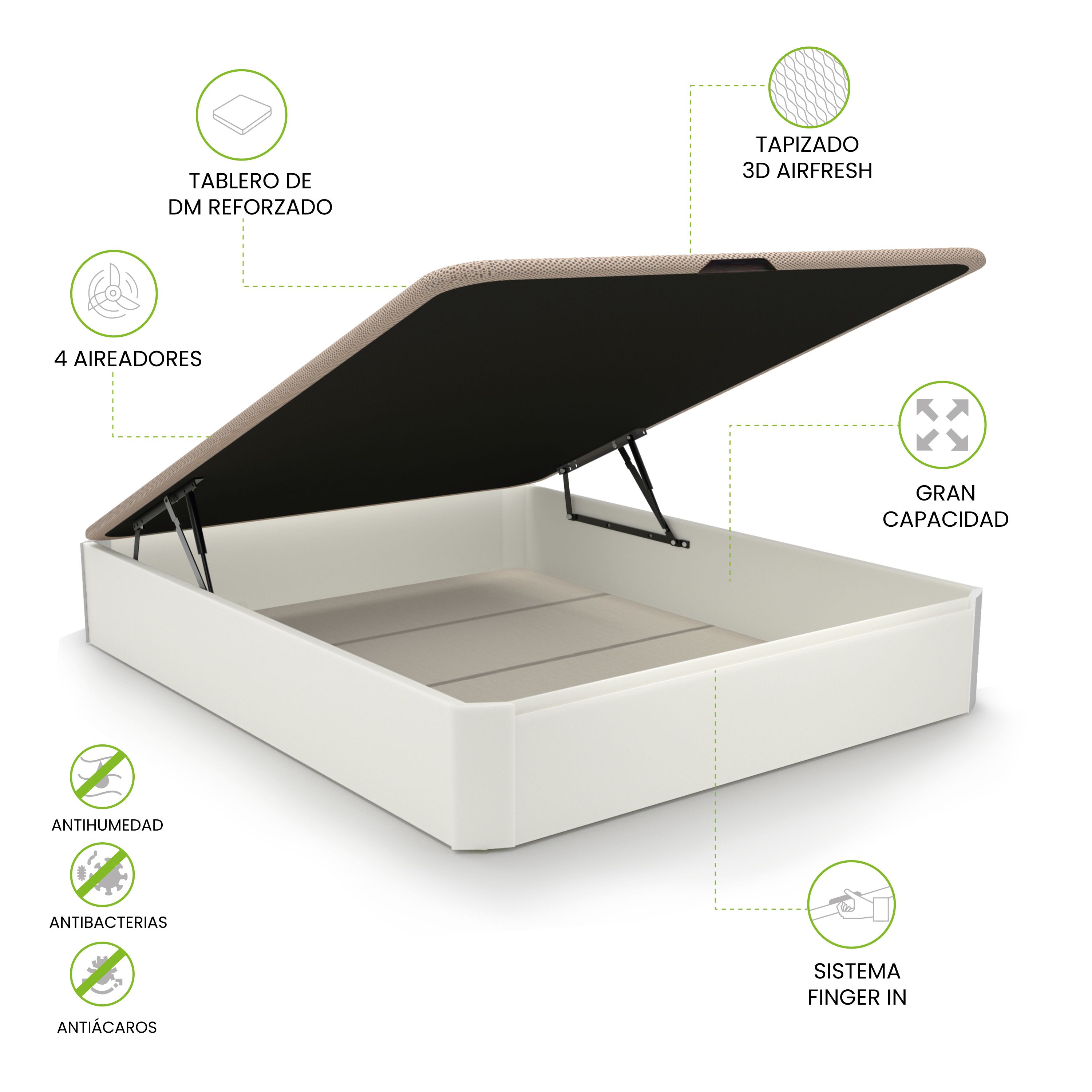 Canapé básico 90-150 cm Luxury 3D