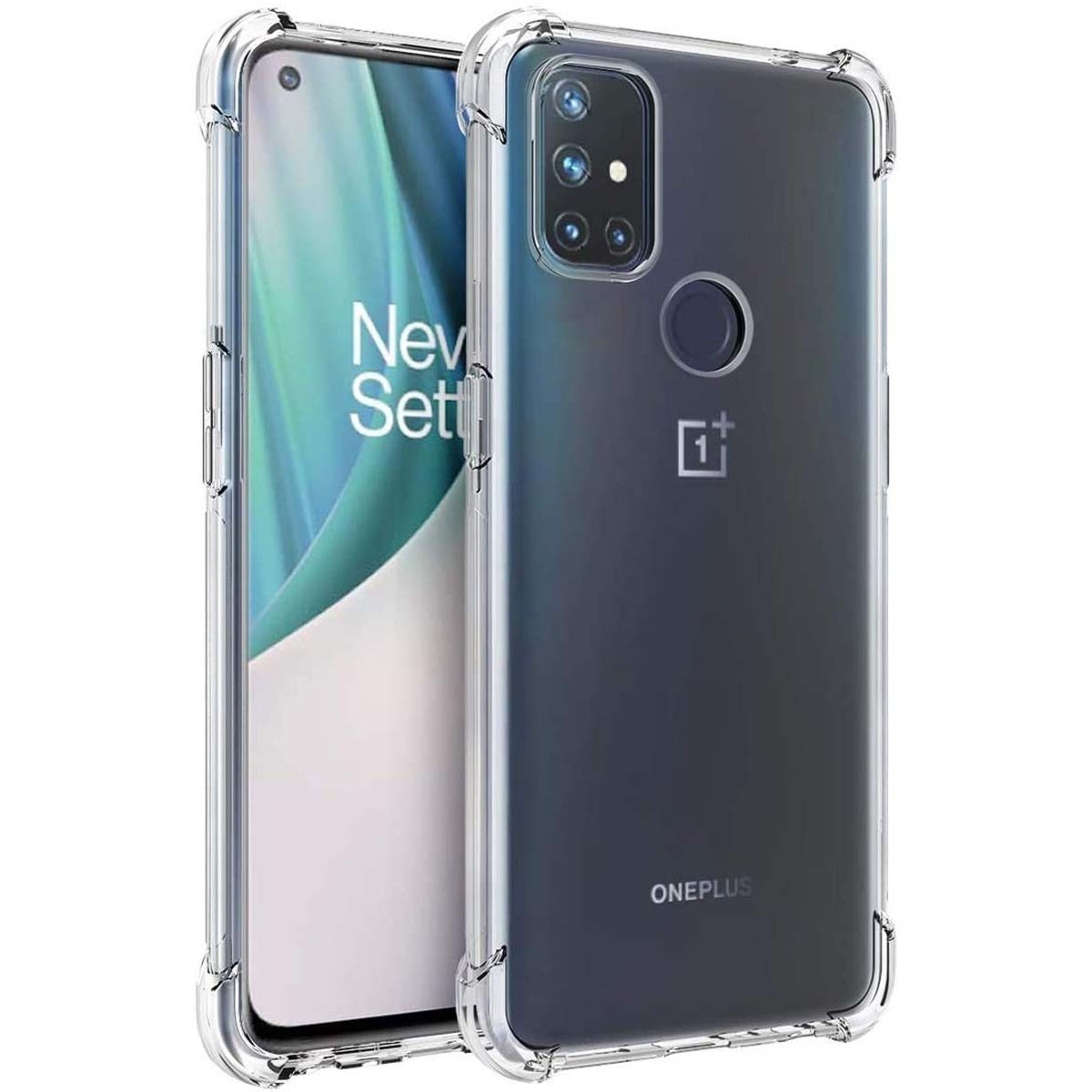 Tumundosmartphone Funda Gel Tpu Anti-Shock Transparente para OnePlus Nord N10 5G