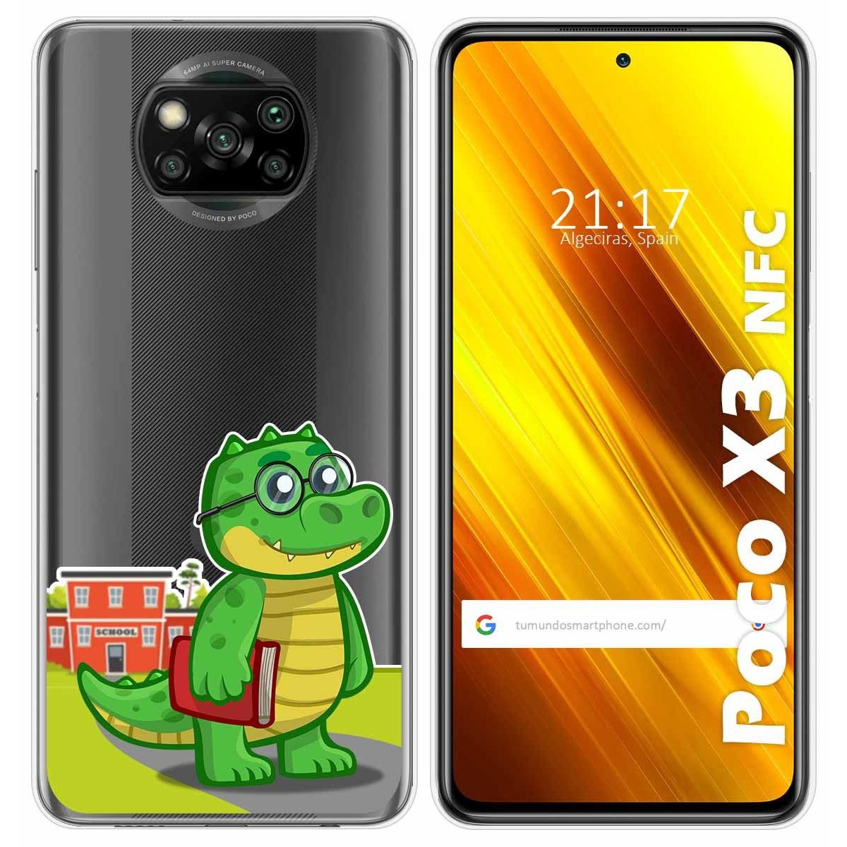 Tumundosmartphone Funda Gel Transparente para Xiaomi POCO X3 NFC / X3 PRO diseño Coco Dibujos